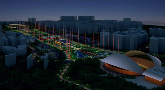 延安中軸線夜景規(guī)劃設(shè)計(jì)