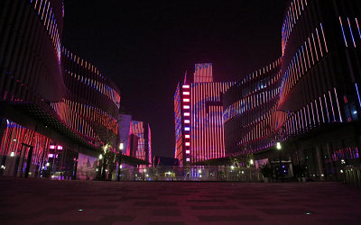 國內首次!LED視頻燈條在景觀照明中被大量使用